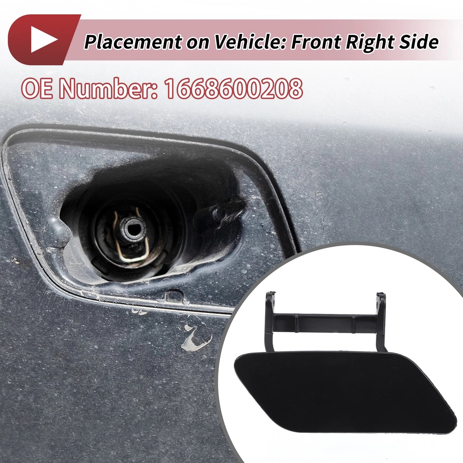 Headlight Washer Nozzle Cover Cap Front Right for Mercedes-Benz ML63 (2013–2019)