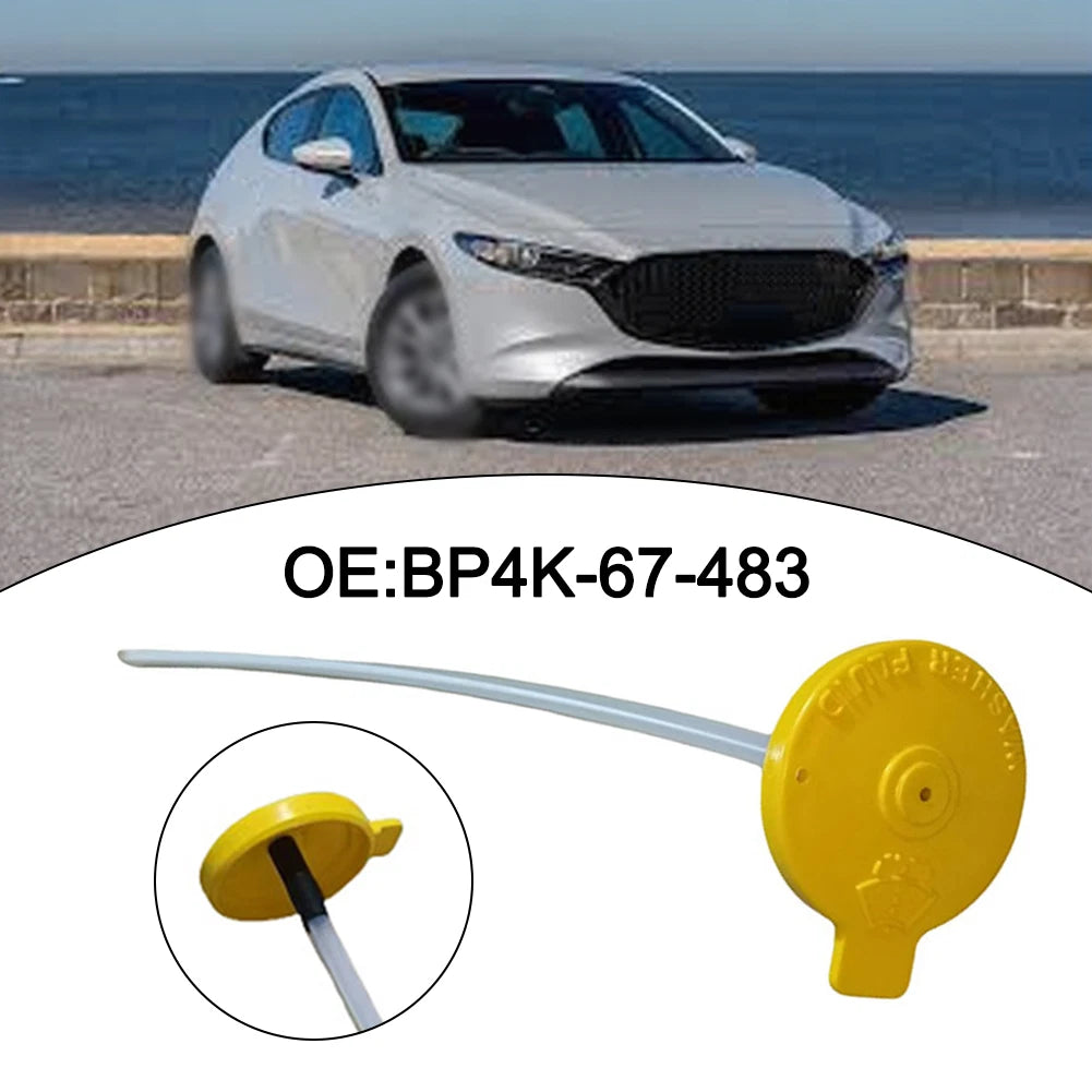 ABS Windshield Washer Reservoir Cap for Mazda 5 (2006–2013) Yellow