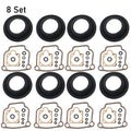 Set of 8 Carburetor Rebuild Kits for BMW BING CV 32mm (R75 R80 R90 R100)