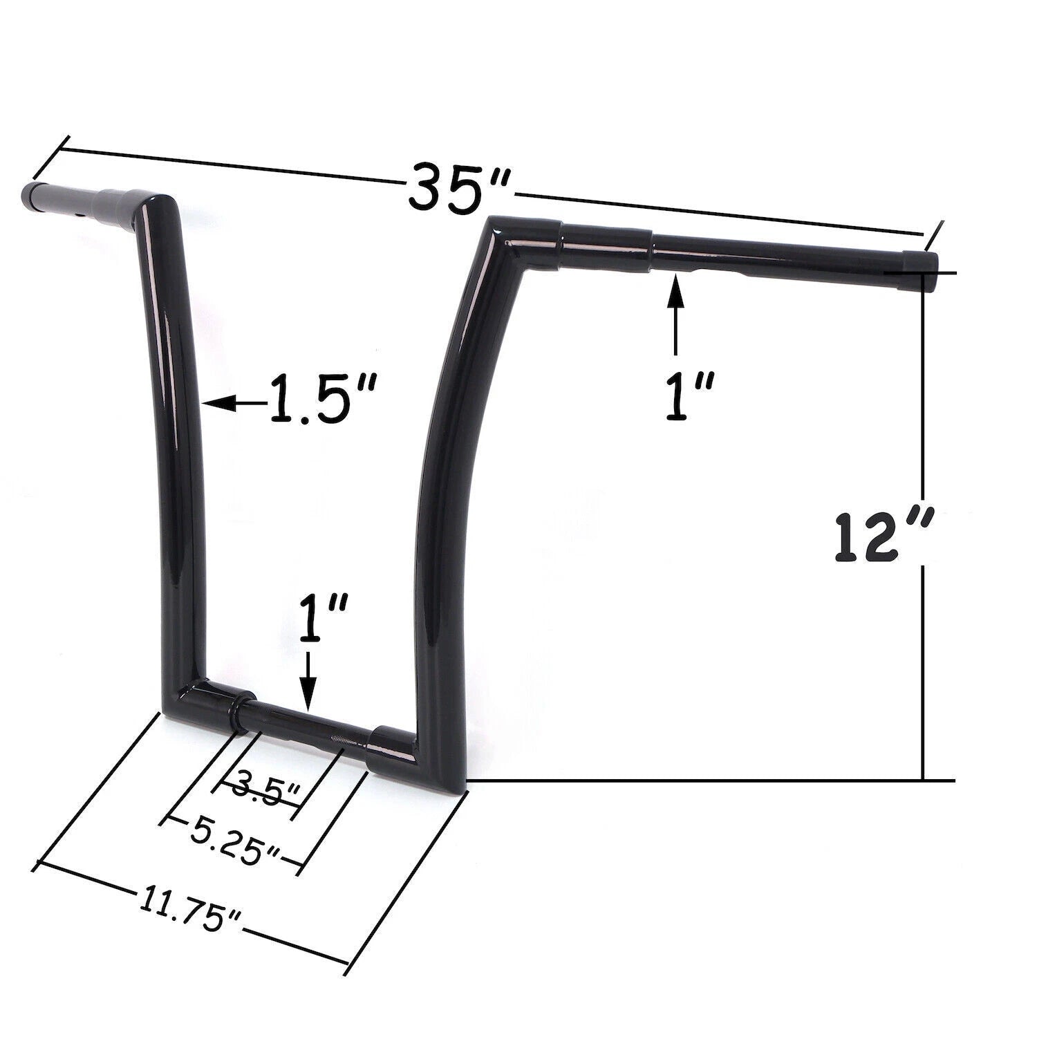 12" Ape Fat Hanger Handlebar for Harley Softail Road King (2018–Present)