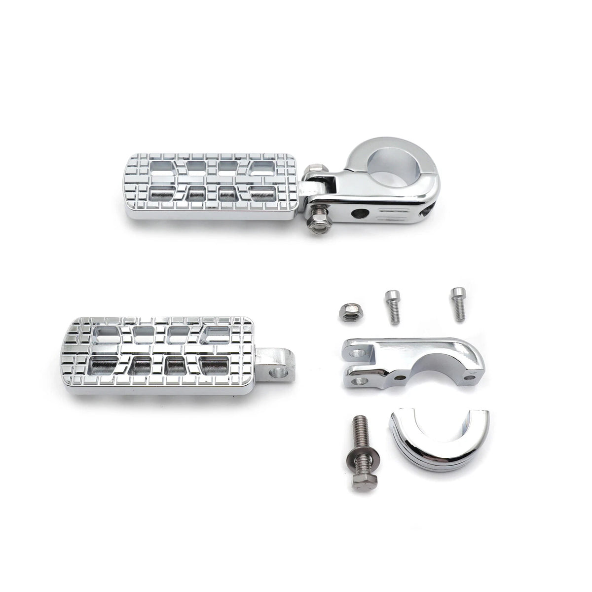 32mm CNC Dominator Footpeg P-Clamp Chrome for Harley Sportster (883-1340)