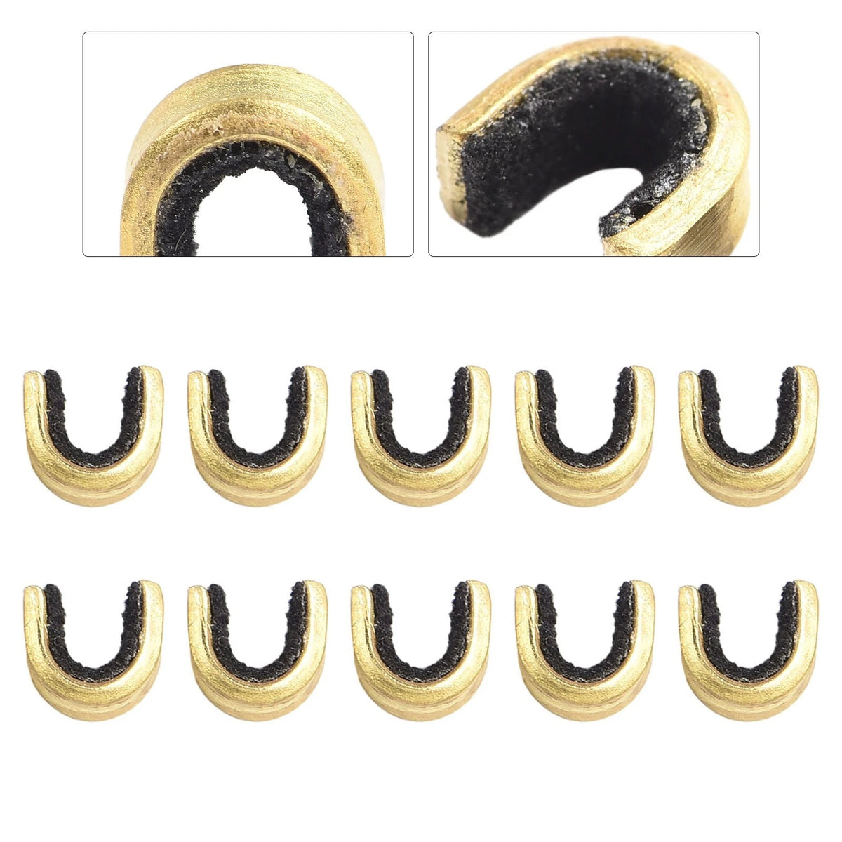 Set of 5 Brass Nock Nocking Points for Recurve Bows