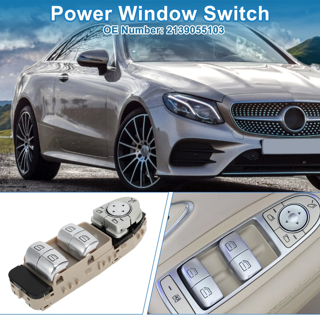 Front Driver Side Power Window Switch for Mercedes-Benz W213 (2017–2020)