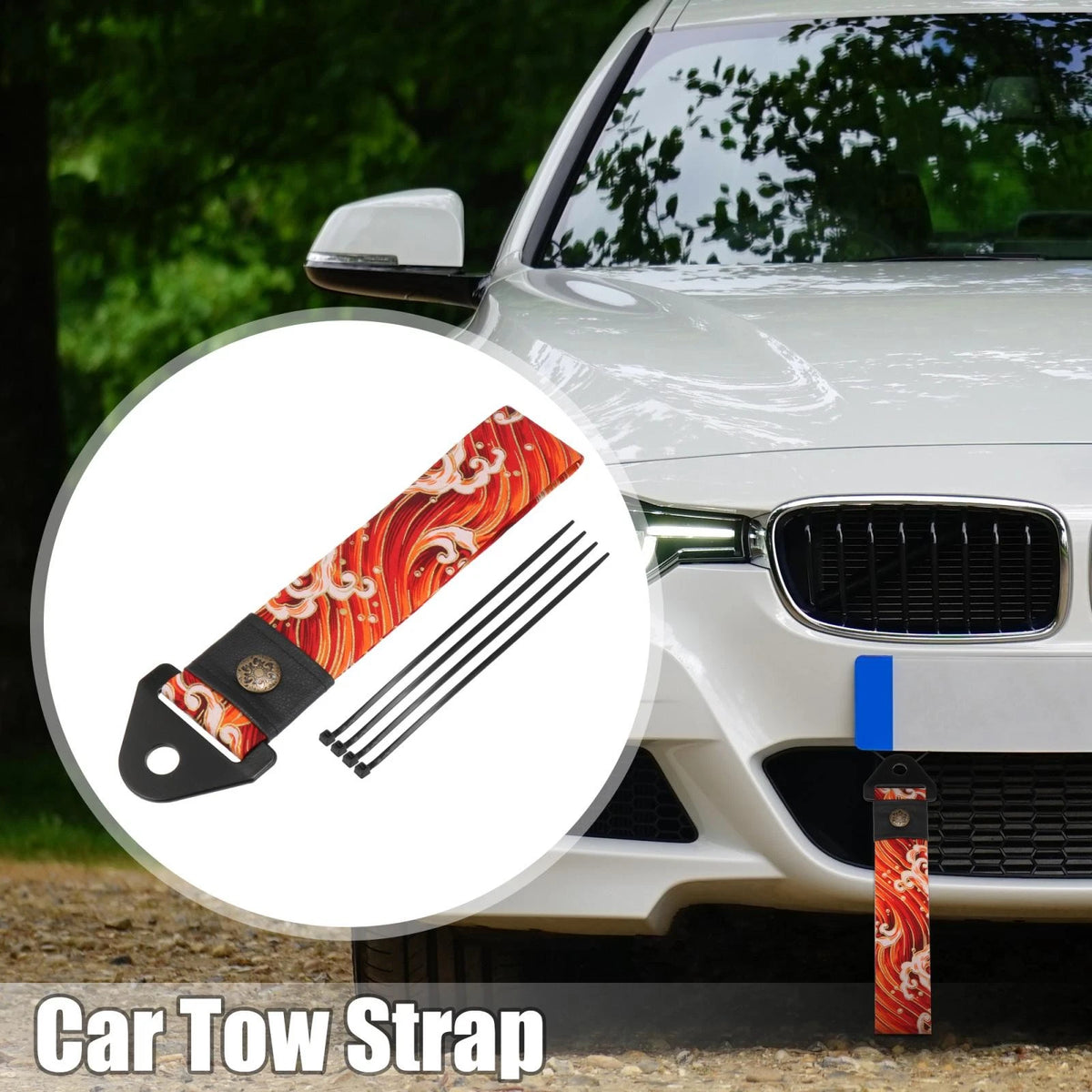 Tow Strap Kit Heavy Duty for Jeep Wrangler JK (2007–2018)