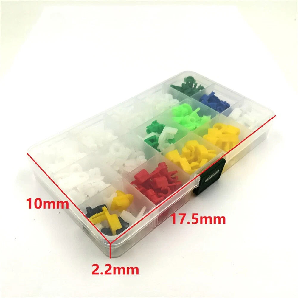 160Pcs Universal Plastic Door Lock Rod Clips Fasteners Retainers