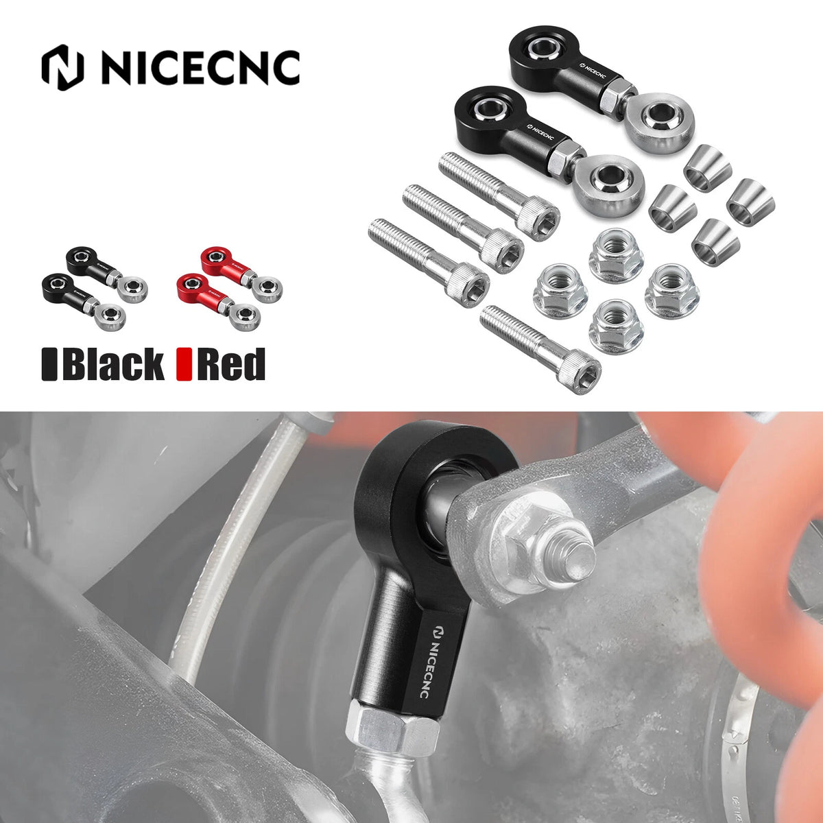 Upgraded Front Sway Bar Stabilizer Link Kit for Can-Am Maverick X3 RR (2019–2023)