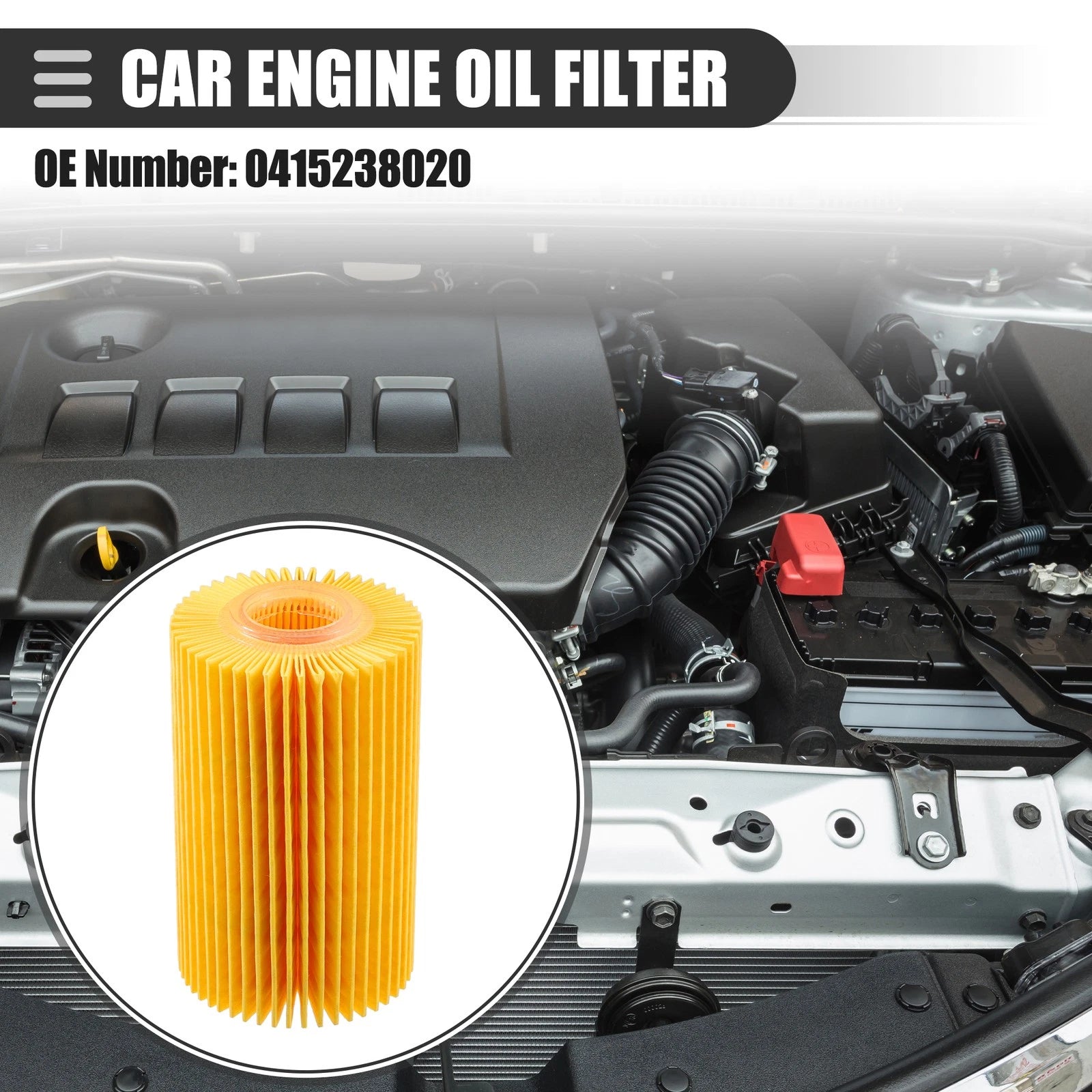 Engine Oil Filter 3 Pack Replacement for Toyota Land Cruiser 2008–2021