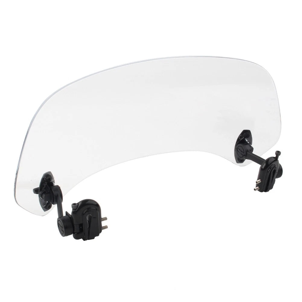 Adjustable Clip On Windshield Extension Spoiler Wind Deflector Clear