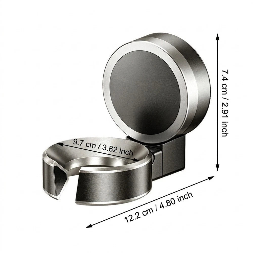 Suction Cup Hair Dryer Holder for Compact Design (No Drilling)