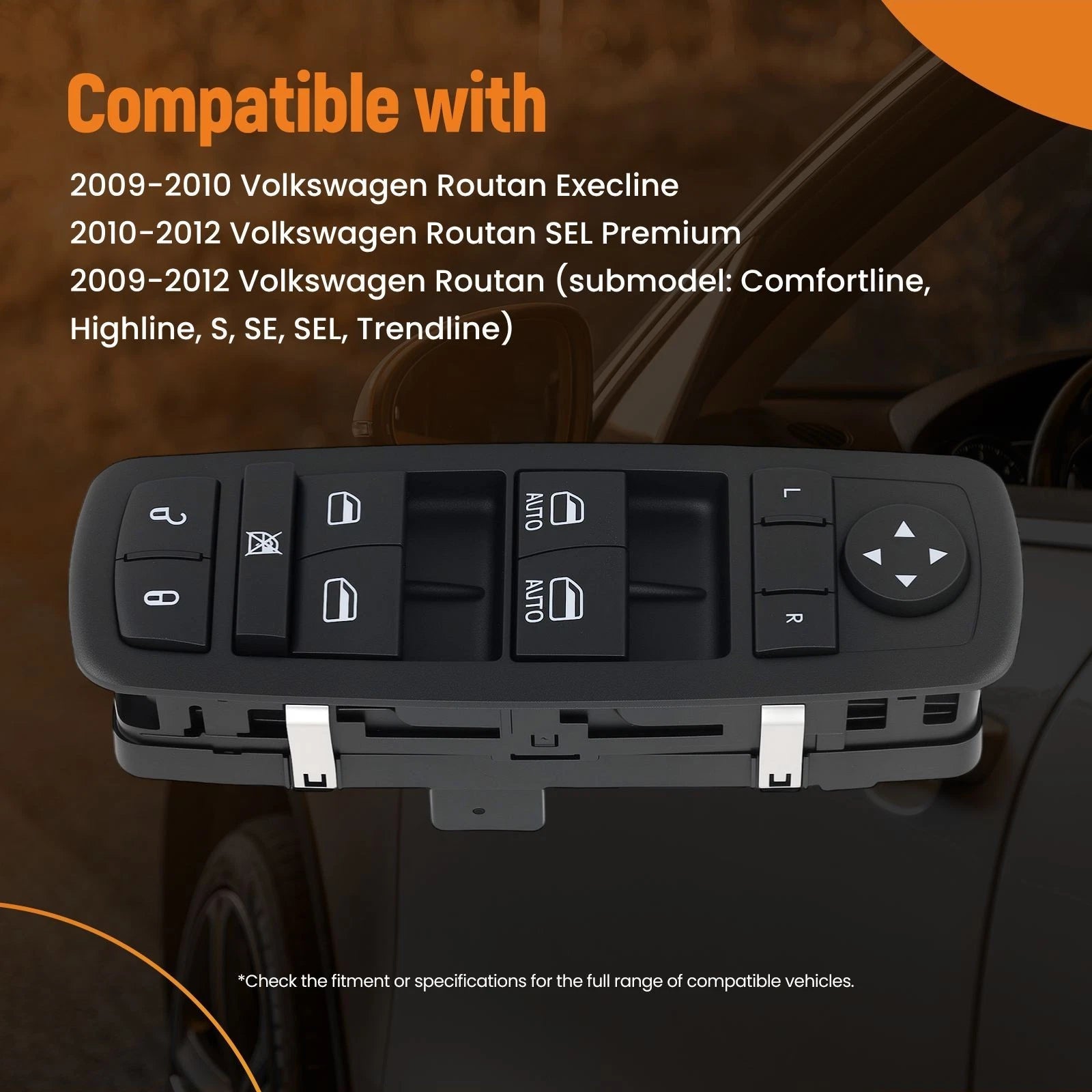 Power Window Switch for Volkswagen Routan (2009–2012) 7B0959857E