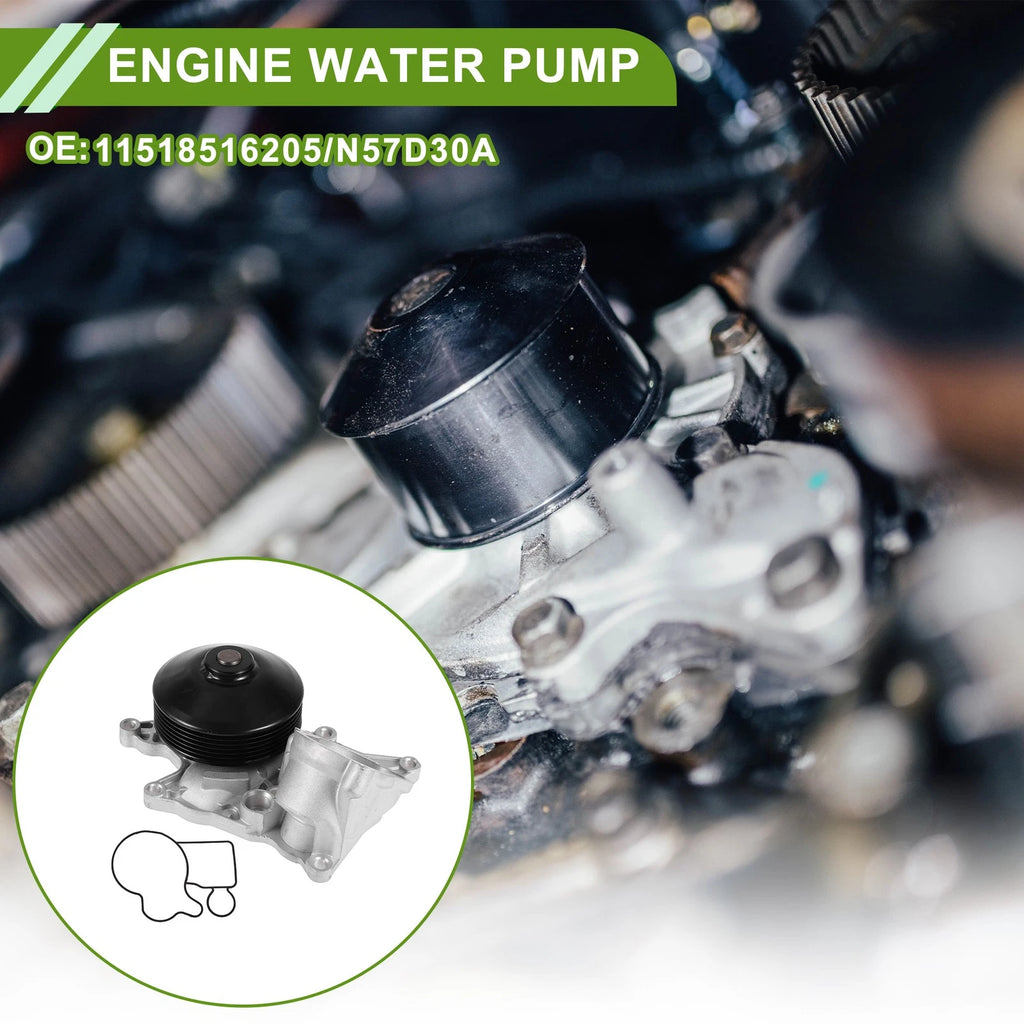 Engine Water Pump Replacement for BMW 535d X5d (2013–2018) N57D30A