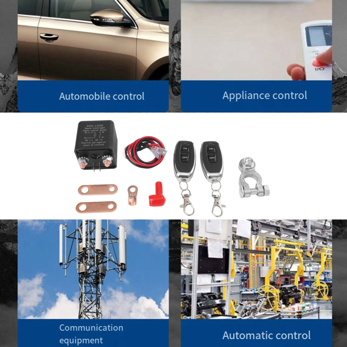 200A Remote Battery Switch for DC12V Auto Truck Boat Applications