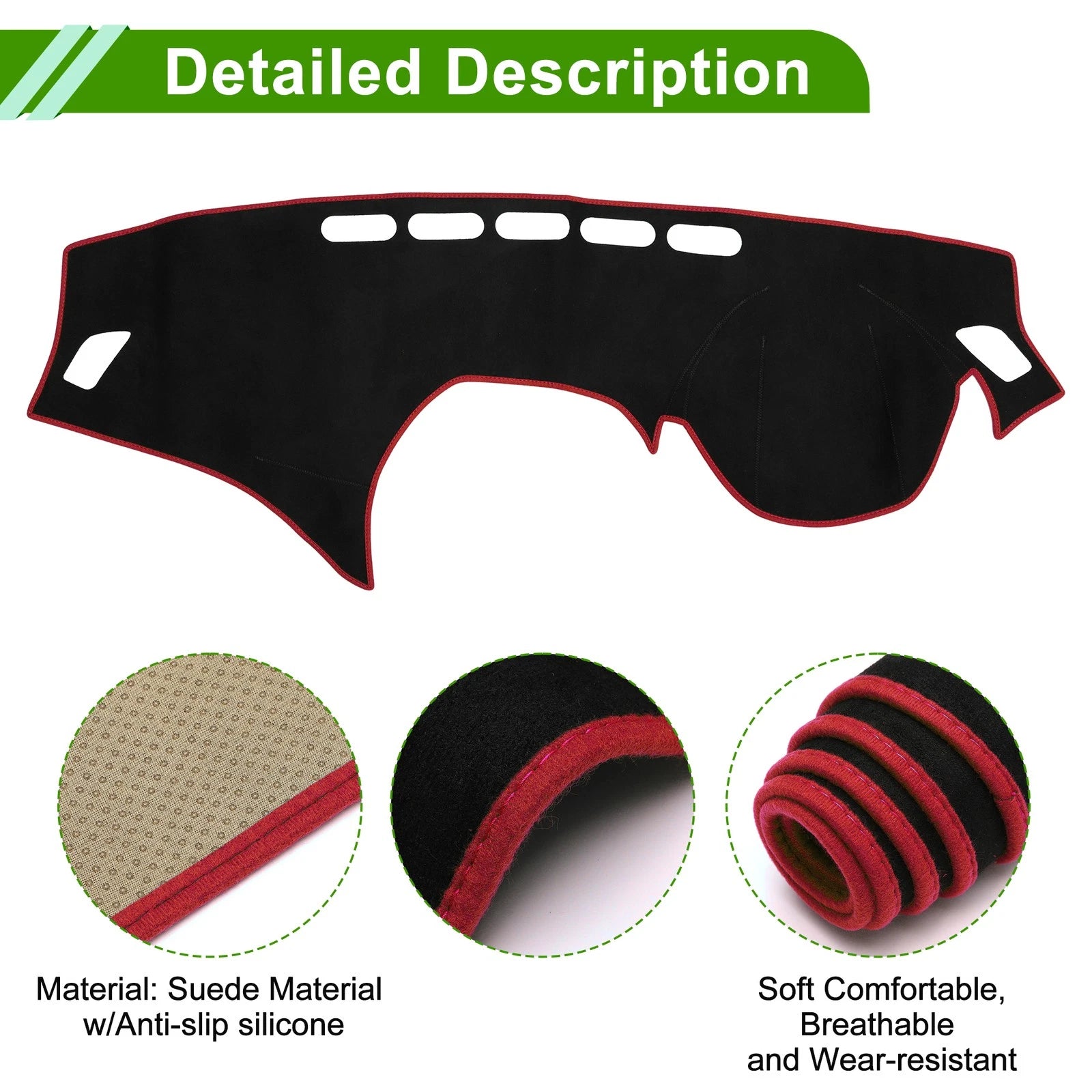 Dash Cover Mat Sun Protector Replacement for BMW 1 Series F20 2012-2017