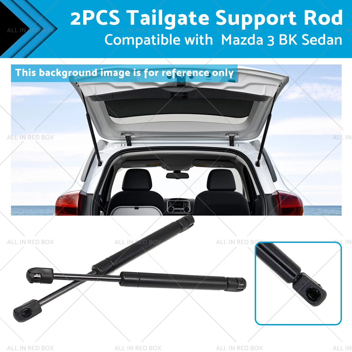 2X Tailgate Support Rods for Mazda 3 BK (2004–2009) BN8V56930B