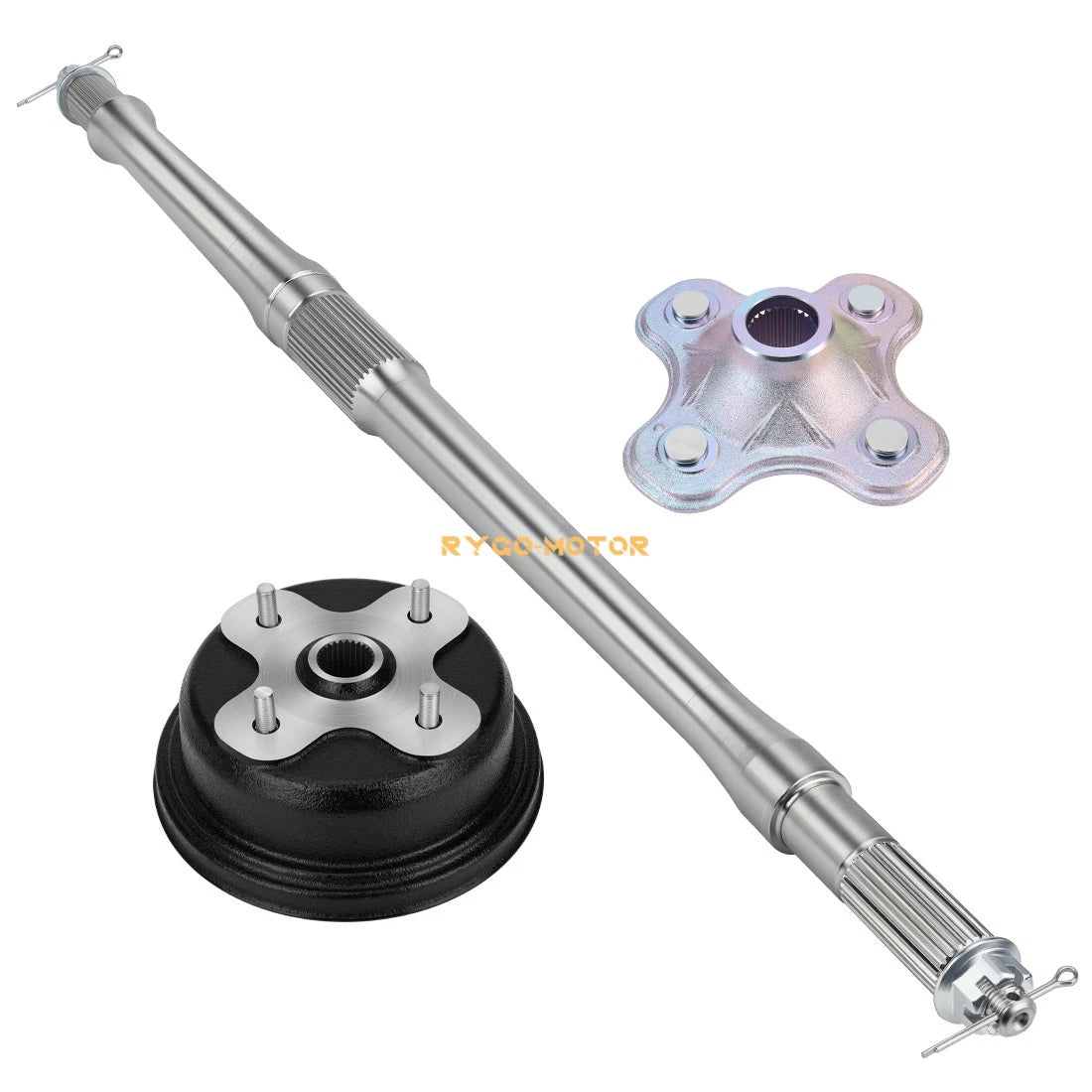 Set of 2 Rear Axle Shaft & Hub for Yamaha Big Bear 350 YFM350FW (1997–1999)