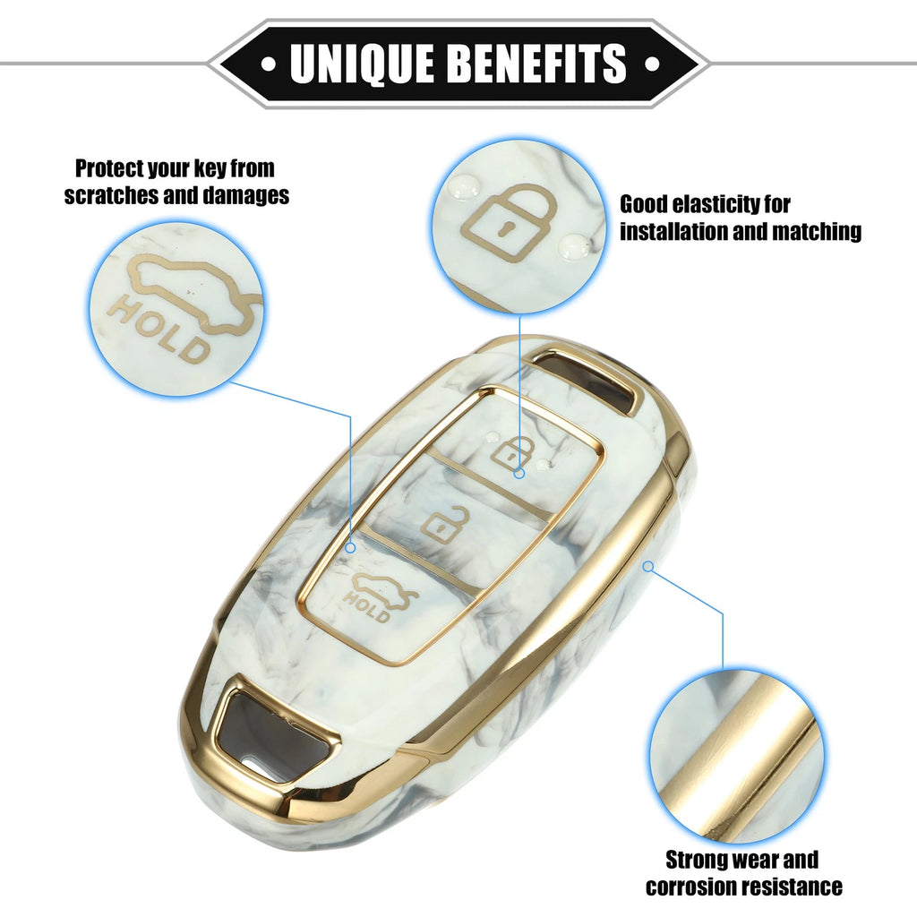Key Fob Cover Replacement for Hyundai Accent Tucson (2000–2020)