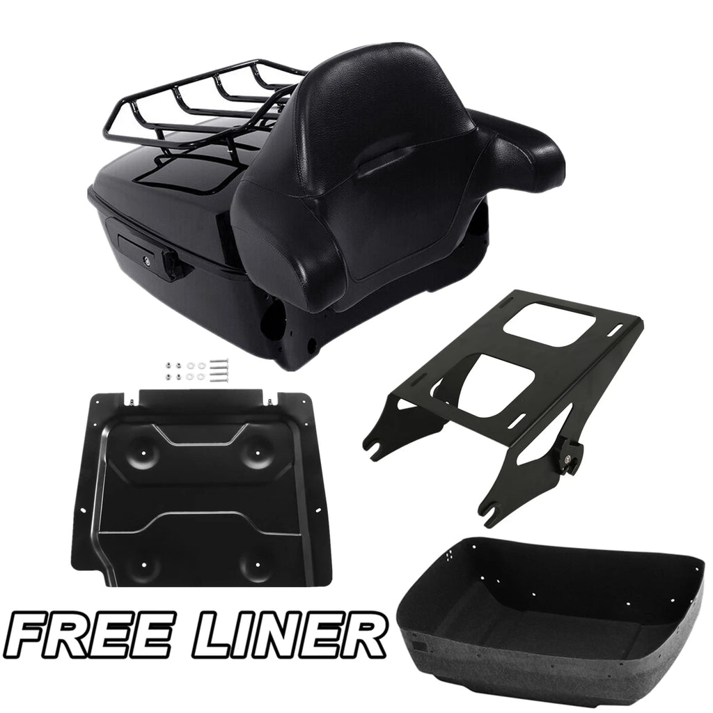 Trunk Pad Plate Mount Rack for Harley Touring (2014–2026) Black