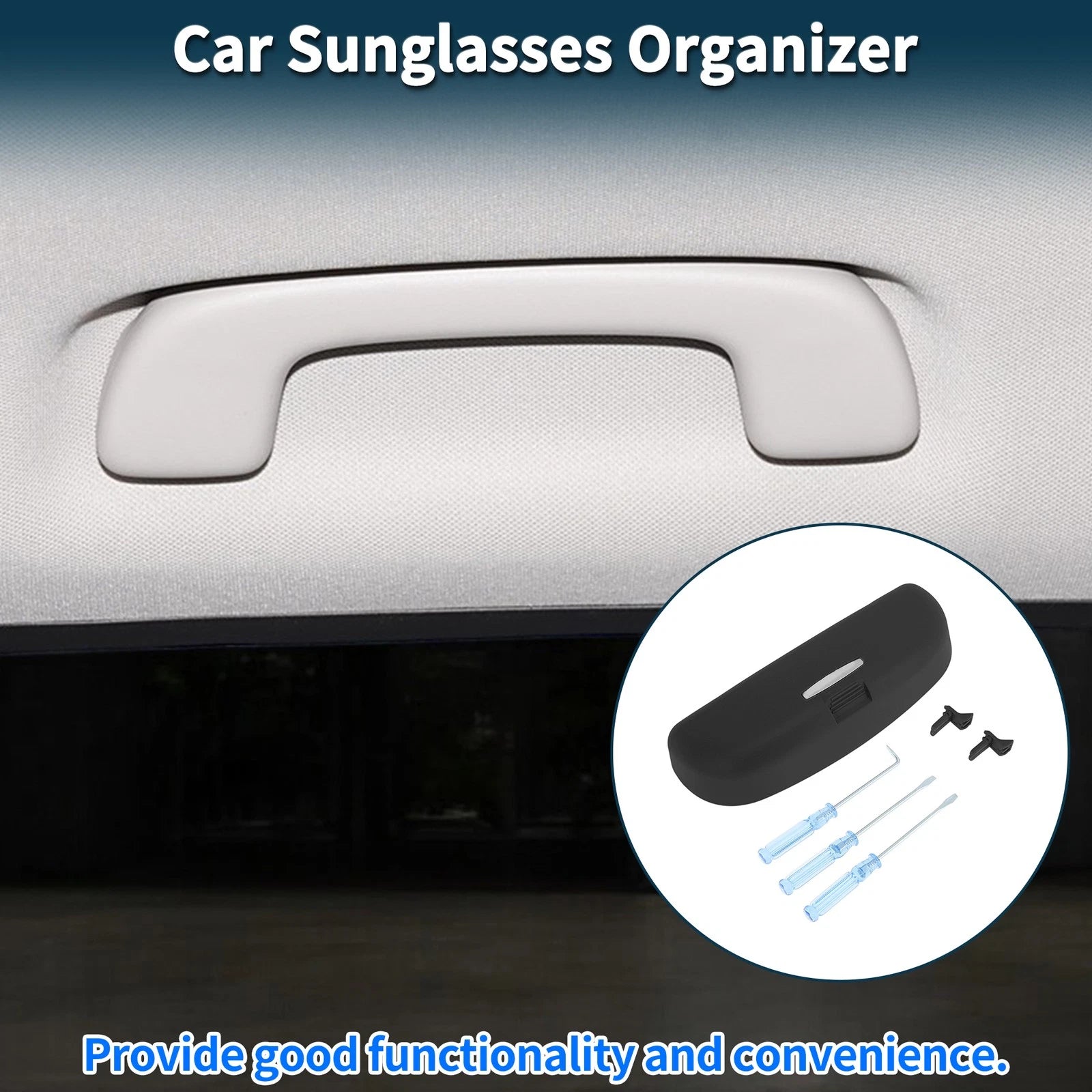 Car Sunglasses Case for Audi Q3 Eyeglasses Holder Storage Box (2013–2021)