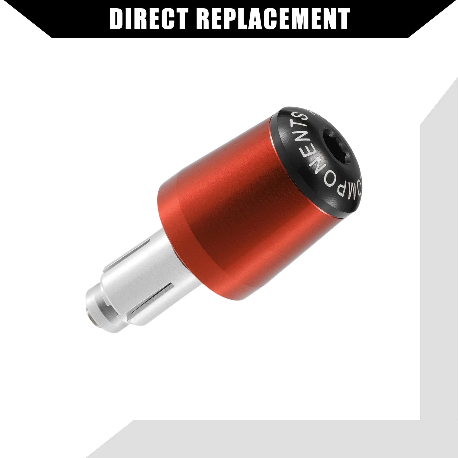 2pcs Handlebar End Plug 7/8" for Honda Motorcycle - Orange