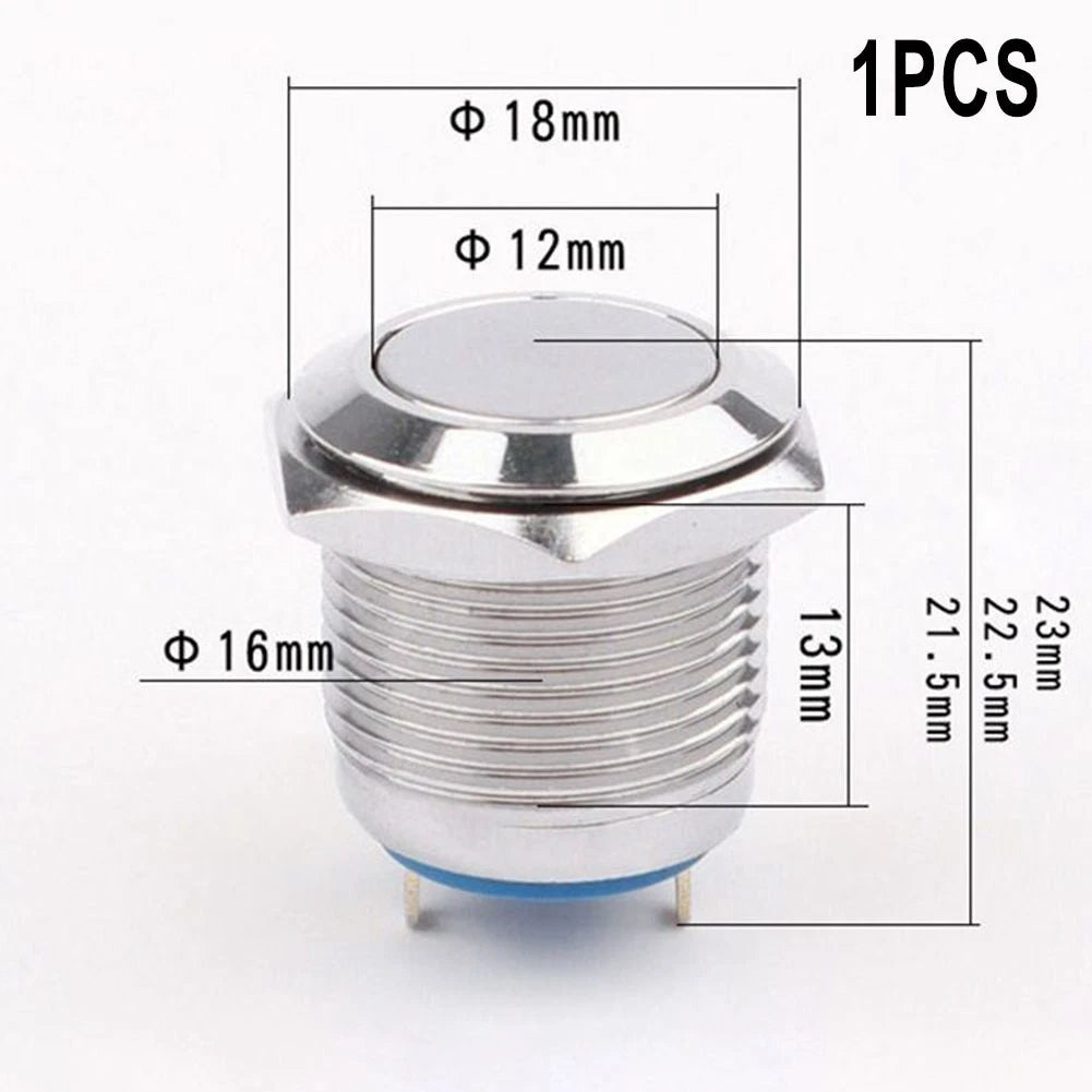 Push Button Switch 18mm 3-220V IK09 Normally Open for Various Applications