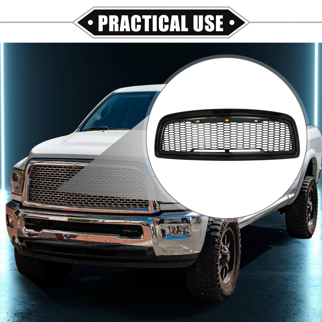 Front Grille Assembly with LED Lights for Dodge Ram 3500 (2010–2018)