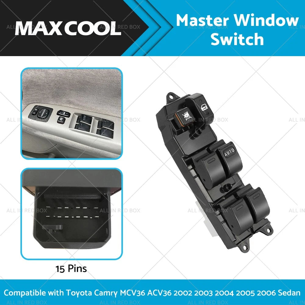 Master Window Switch for Toyota Camry MCV36 ACV36 (2002–2006) Driver Side