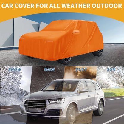 Waterproof Car Cover for BMW Mini Cooper 2DR (2002–2021) Orange Cotton