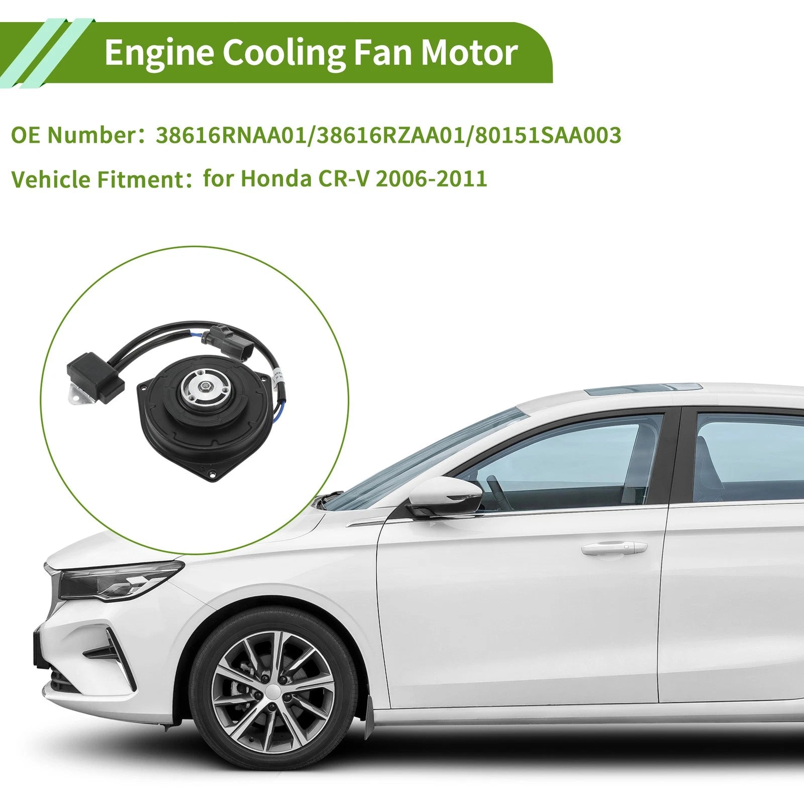 Radiator Fan Motor Replacement for Honda CR-V (2006–2011)