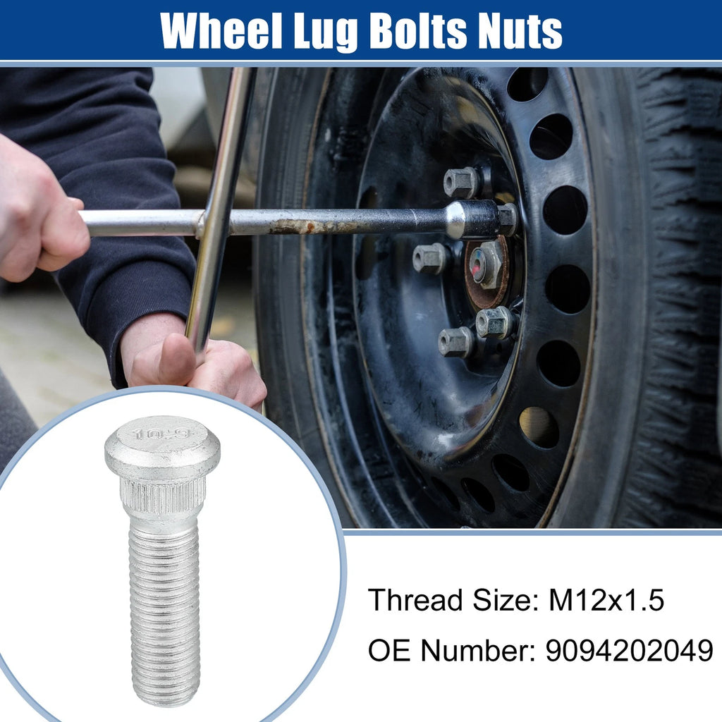 Wheel Lug Bolts Nuts 10 Pcs Replacement for Toyota 4Runner (1986–2015)
