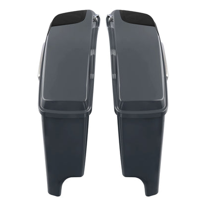 5" Stretched Saddlebags for Harley Touring Road Glide (2014–2023) Gunship Gray