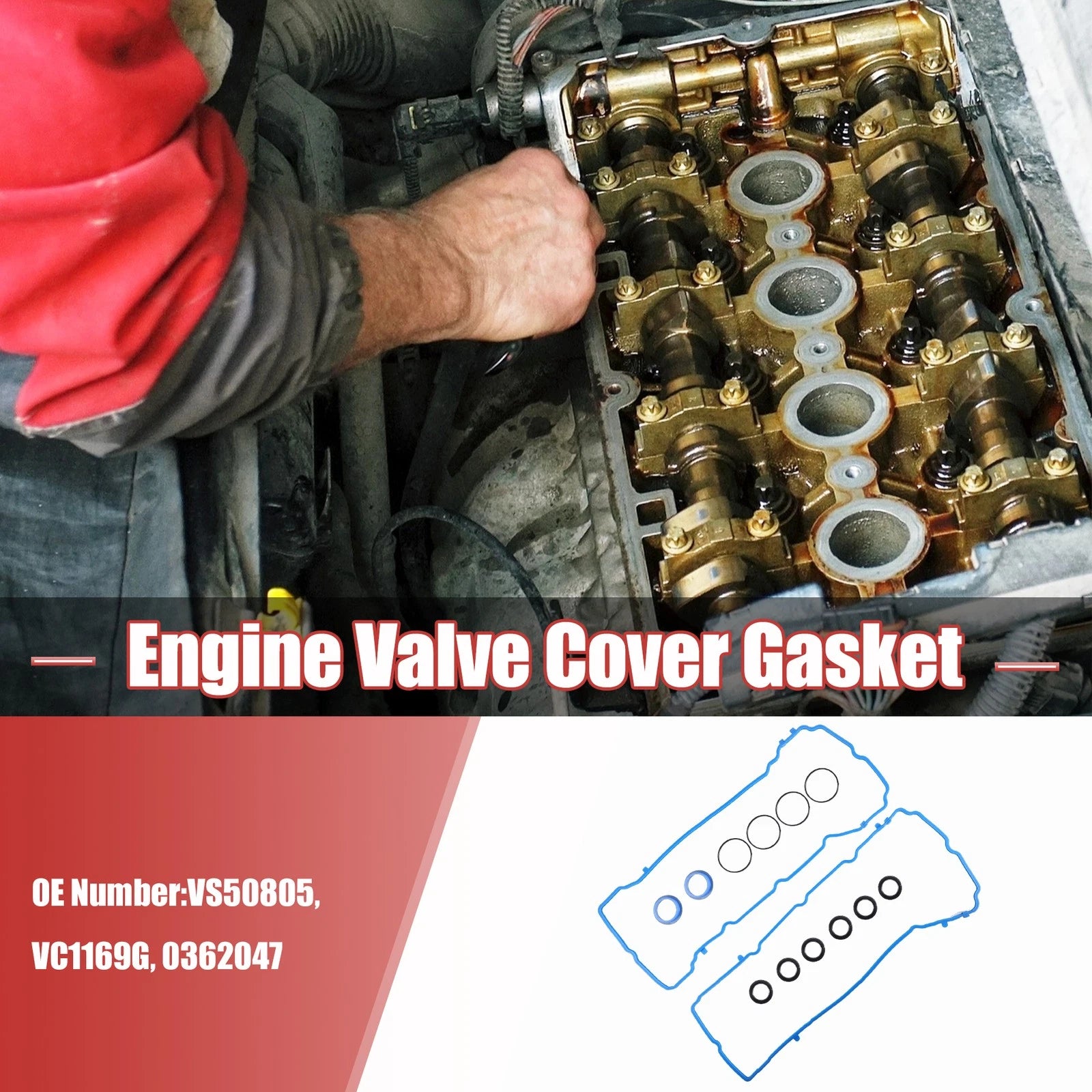 Engine Valve Cover Gasket Set Replacement for Chrysler Dodge Jeep (2007–2019)