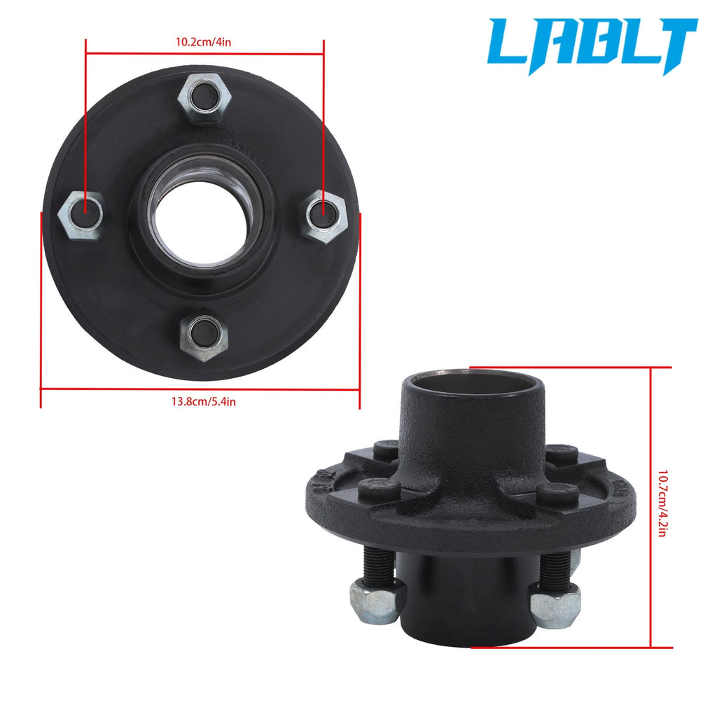 2 Pack Trailer Hub Bearing Kit for 2000 lbs Spindle (1" or 1-1/16")