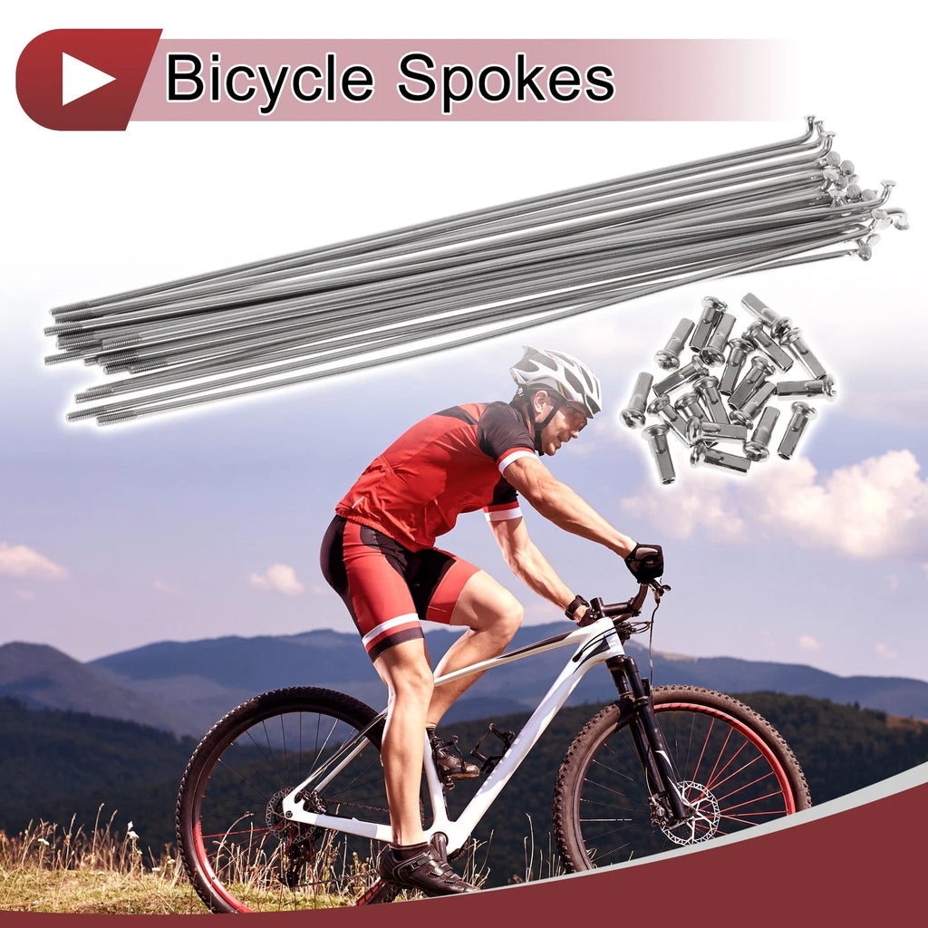 Bicycle Spokes 202mm Replacement Stainless Steel Set for 13G Wheels (2011–2018)