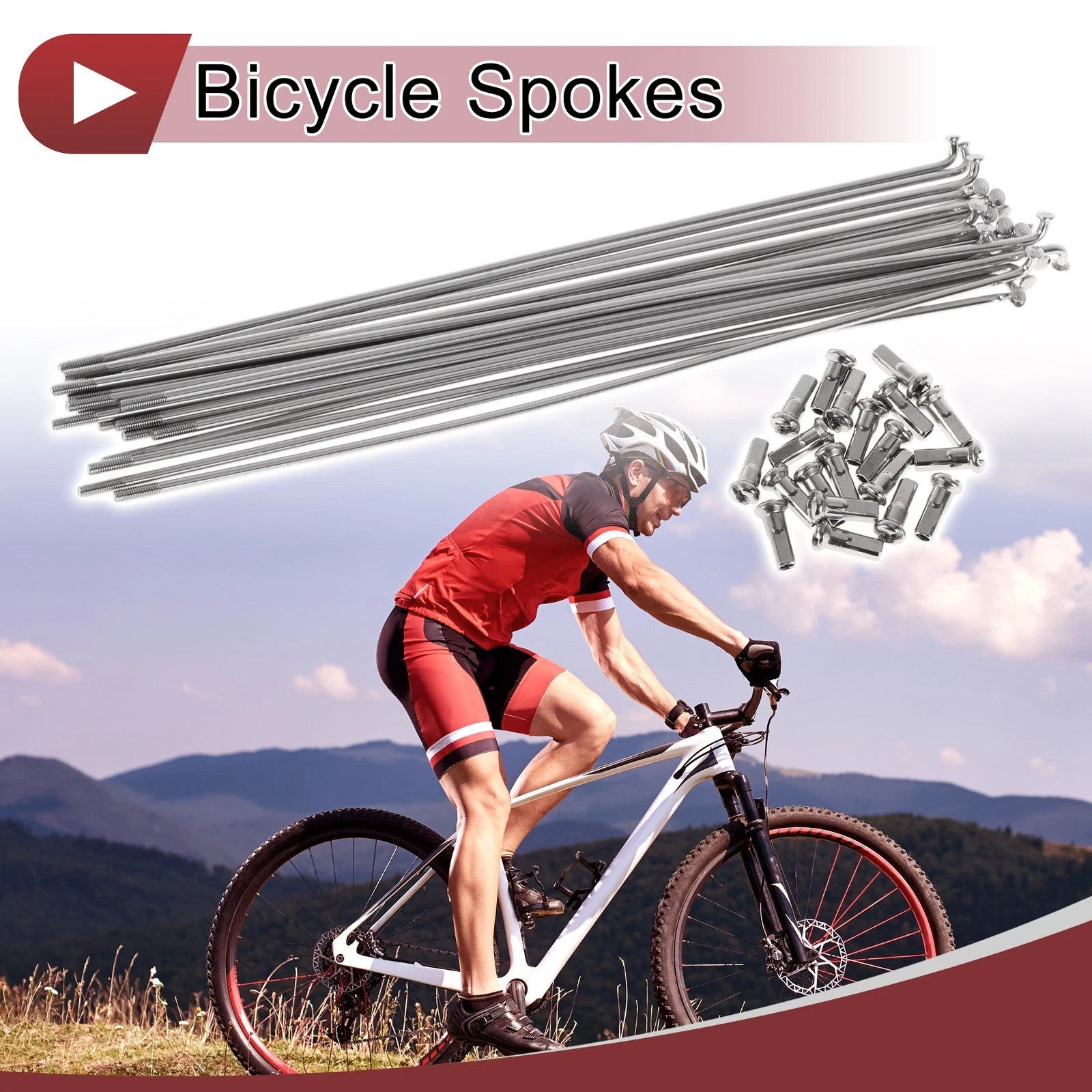 Bicycle Spokes 202mm Replacement Stainless Steel Set for 13G Wheels (2011–2018)