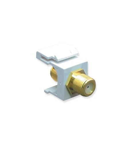 Icc IC107B5GWH Module for F-type (Gold Plated, White)