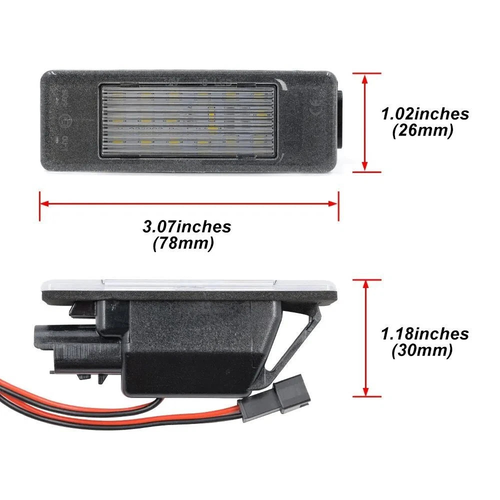 LED License Plate Light Lamp for Benz Vito W639 Viano (2003–2014) W906 Sprinter (2006–2018)