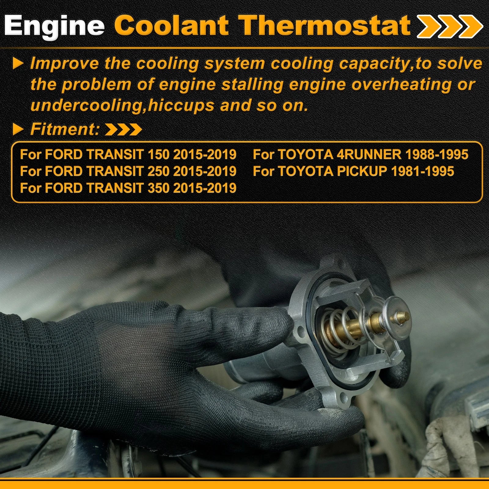 Engine Coolant Thermostat Replacement for Ford Transit 150 (2015–2019)