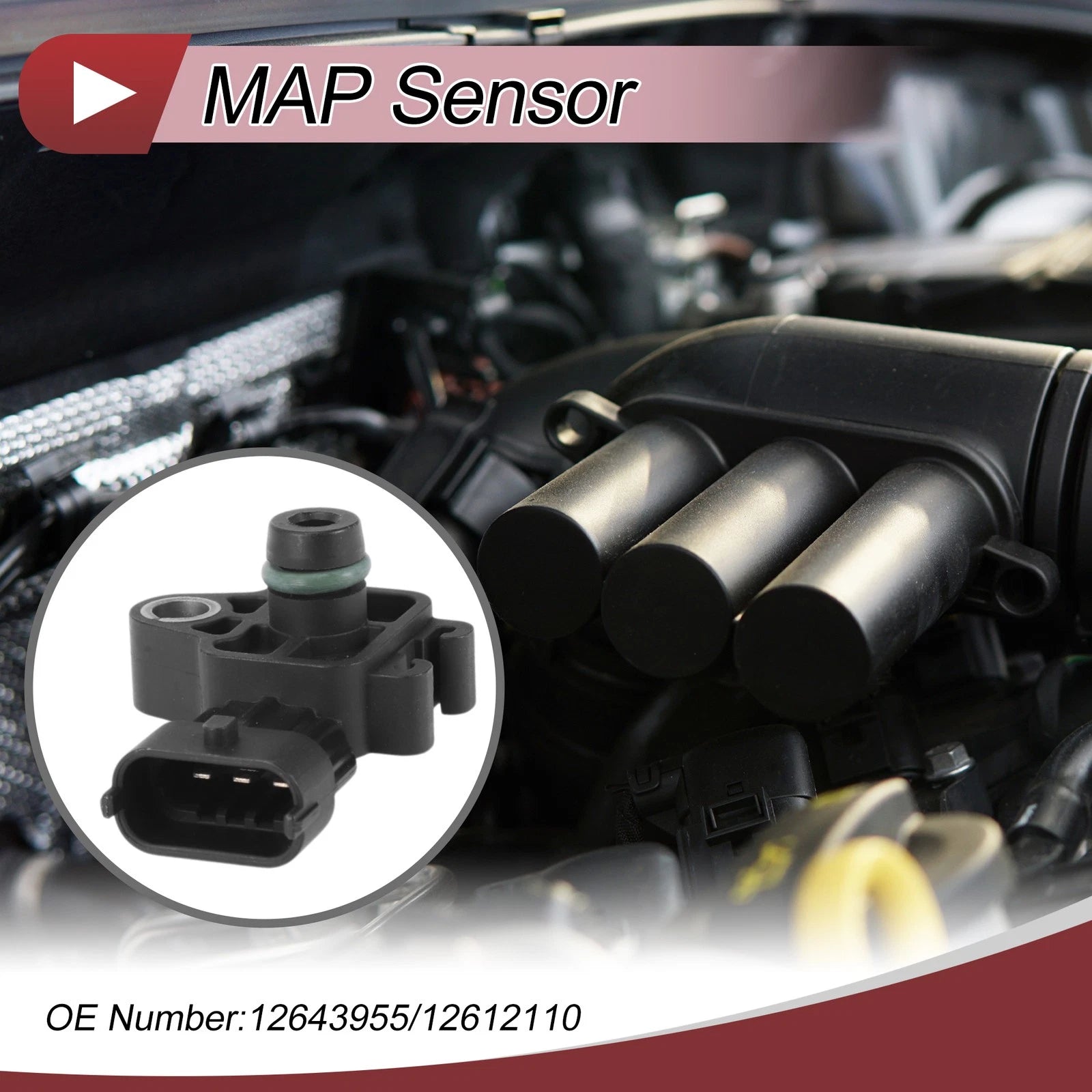 MAP Sensor No.12643955 for Buick Regal (2012–2016)