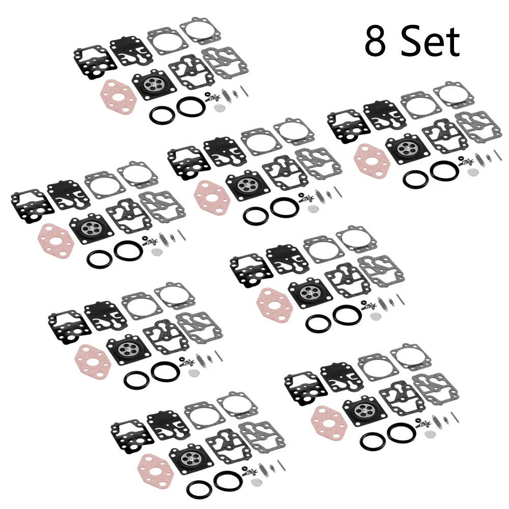 Set of 8 Carburetor Repair Kits for Walbro K20-WYL Echo GT1100/2101 Honda GX22/31