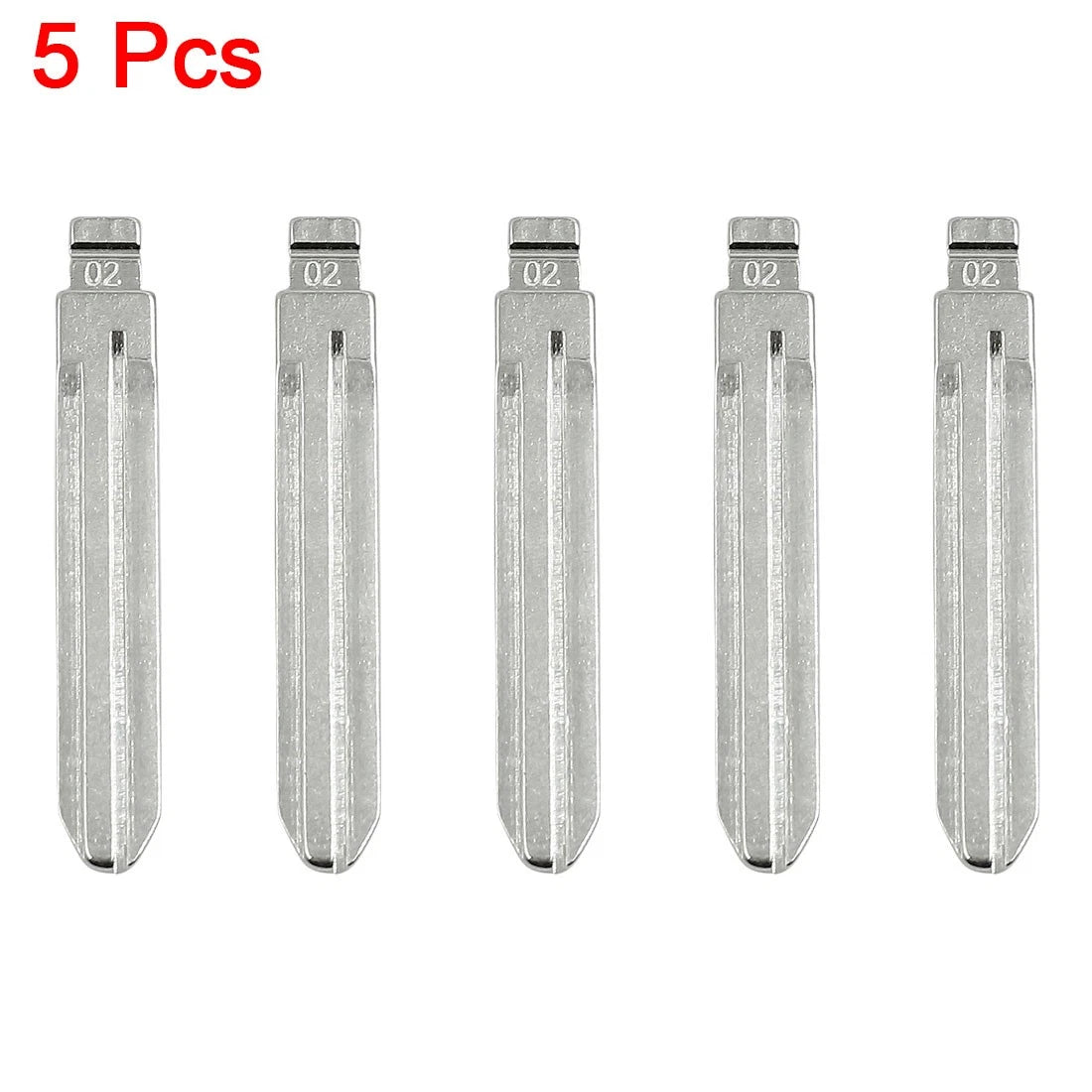 5PCS Metal Flip Remote Key Blade Blank Replacement for Toyota Camry Corolla (2000–2019)