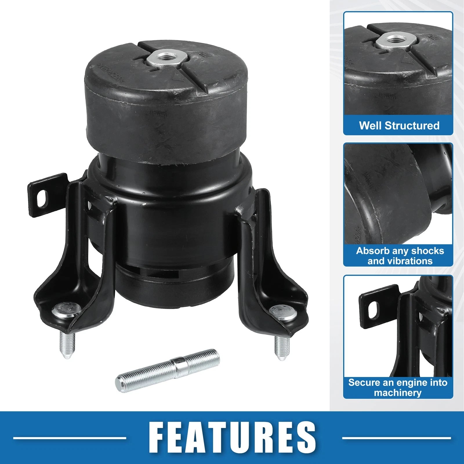 Engine Motor Mount Front Transmission Mount Replacement for Toyota Highlander (2008–2012)