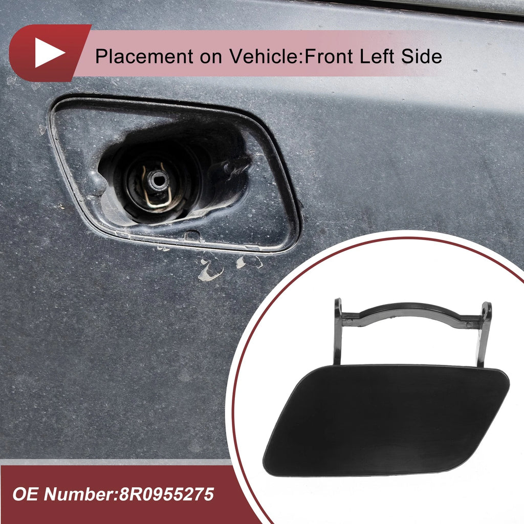 Front Left Washer Nozzle Cover Cap for Audi Q5 (2009–2012) Unpainted