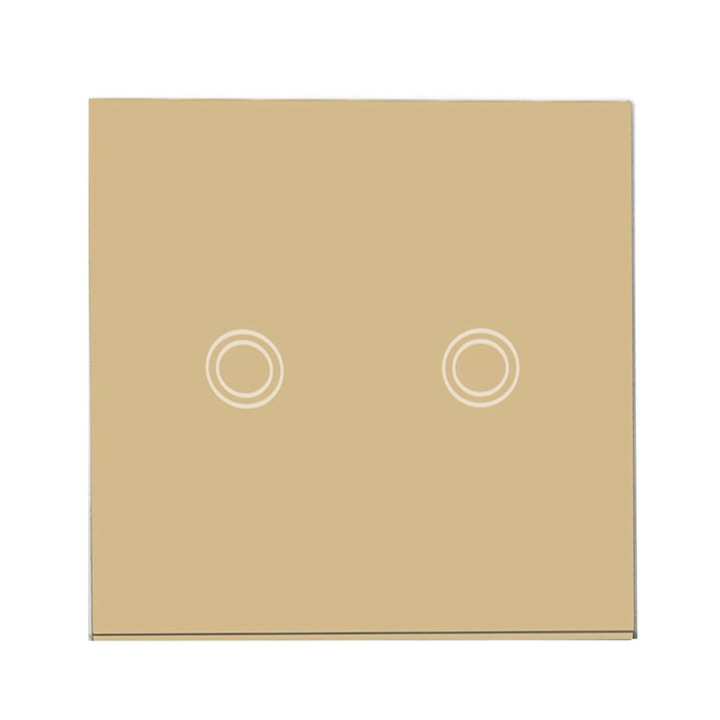 2 Gang Touch Light Dimming Device for Modern Design