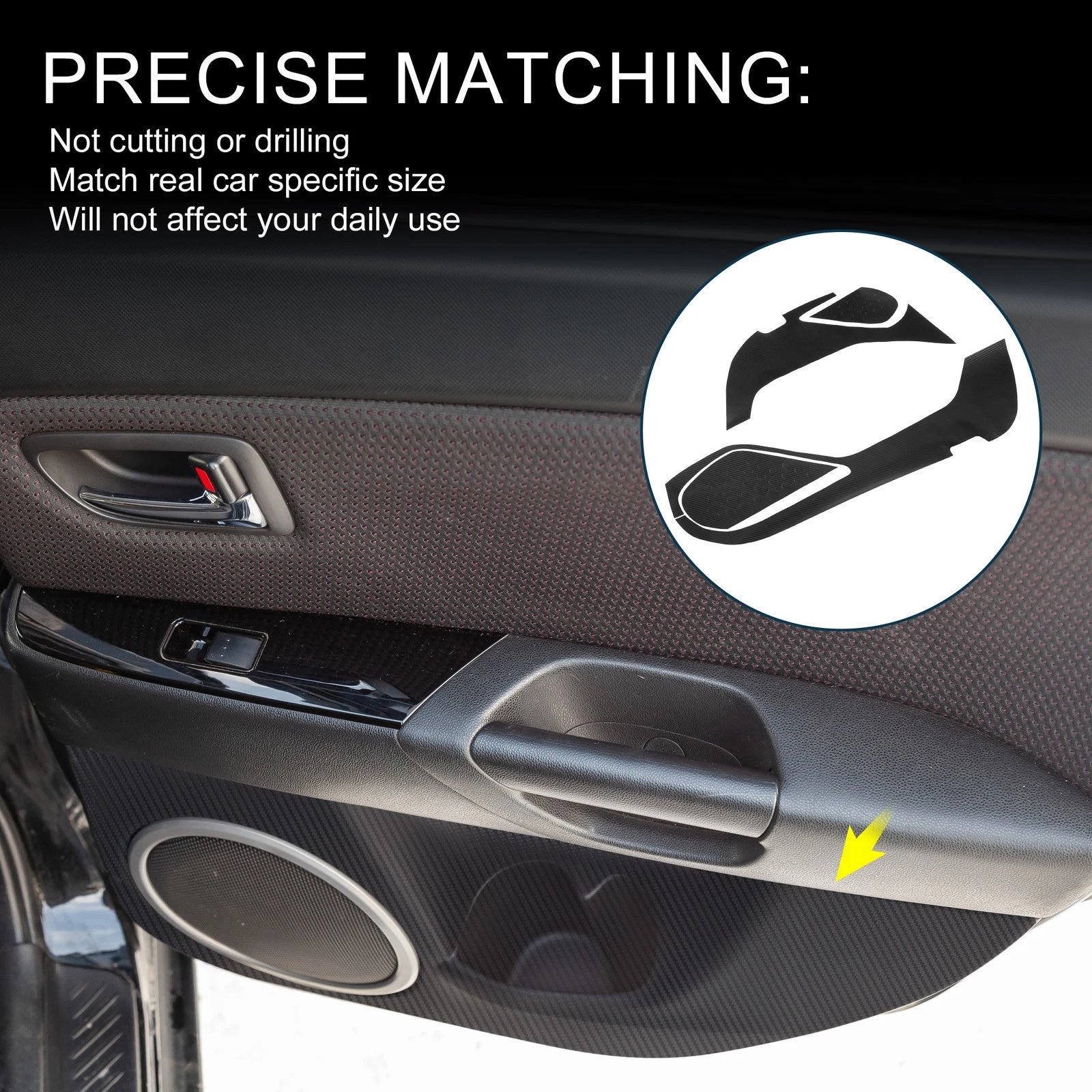 Door Kick Guard Set Replacement for Mazda Atenza (2013–2020) Front Rear