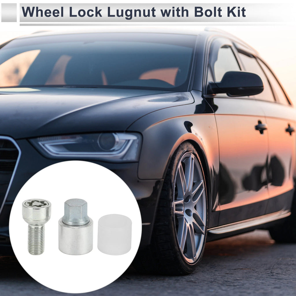 Type S Wheel Lock Lugnut with Bolt Kit Nut Removal Key for Audi A4L A5 (2013–2020)
