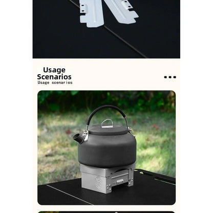 Lightweight Folding Fuel Stove for Hiking Camping Survival Gear