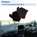 Dash Cover for Ford Ecosport (2013–2017) Polyester Black Red Edge Set