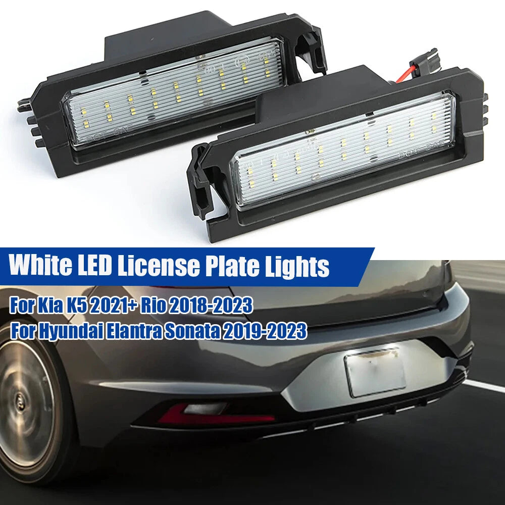 LED License Plate Light for Hyundai Sonata (2019–2023) Kia K5 (2021+) Rio (2018–2023)