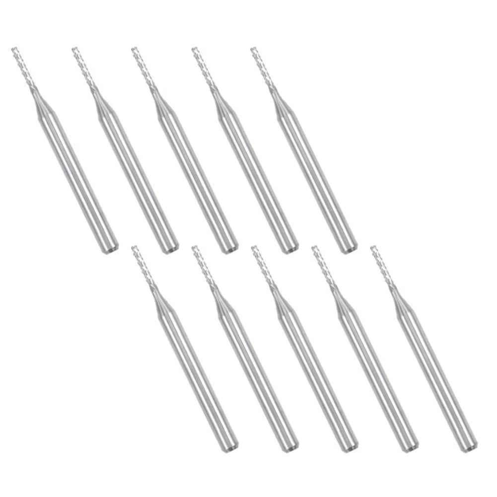 CNC Engraving Tool Set of 10 with 1-2mm Cutting Diameter