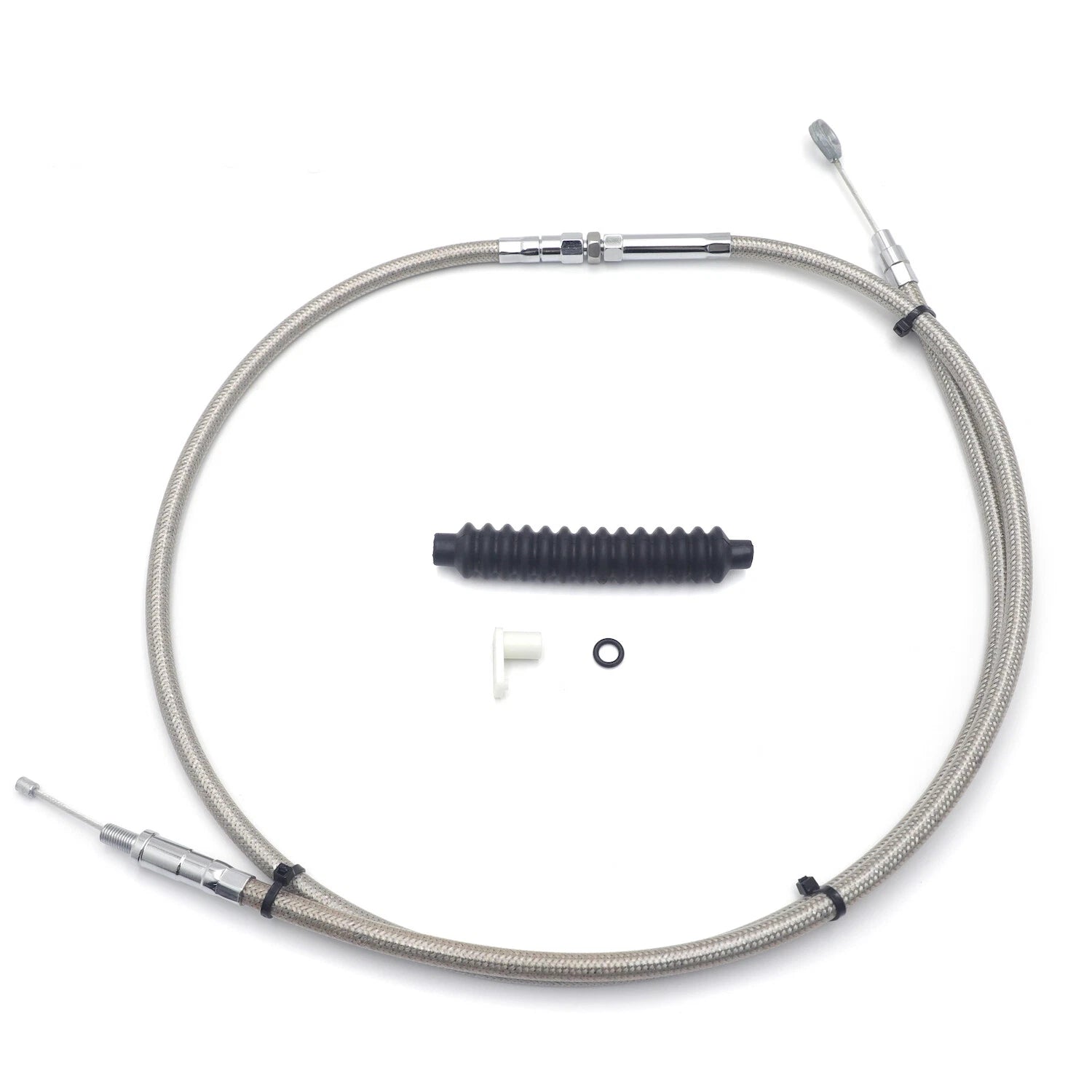 Stainless Braided Clutch Cable for Harley Twin Cam Evolution 1987–2006